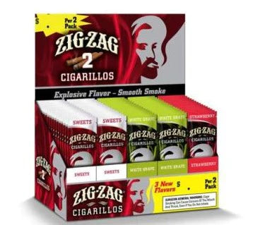 Zig Zag Cigarillos White Grape 2pk
